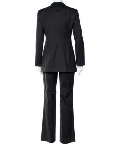 Emporio Armani Black Wool Tailored Suit M For Women 11 Emporio Armani Black Wool Tailored Suit M For Women -Emporio Armani sale luxury women emporio armani used clothes p488852 001