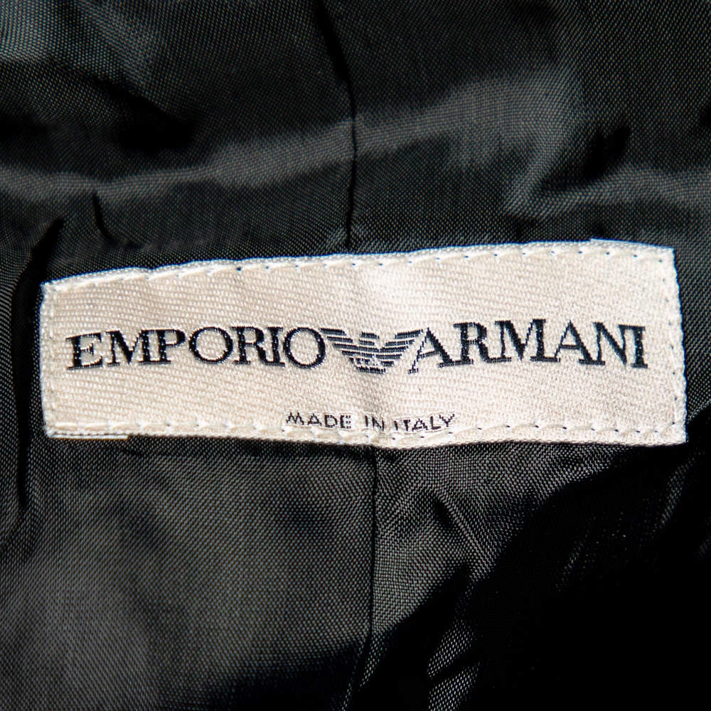 Emporio Armani Black Wool Tailored Suit M For Women 8 Emporio Armani Black Wool Tailored Suit M For Women - Image 6