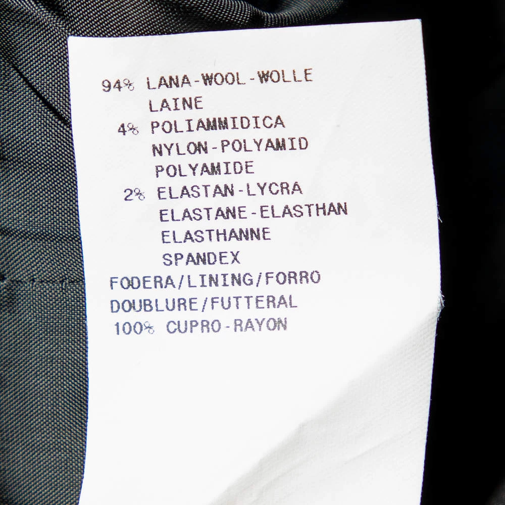 Emporio Armani Black Wool Tailored Suit M For Women 9 Emporio Armani Black Wool Tailored Suit M For Women - Image 7