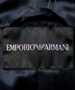 Emporio Armani Navy Blue Corduroy Double Breasted Jacket S For Women -Emporio Armani sale luxury women emporio armani used clothes p490241 002