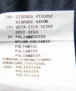 Emporio Armani Navy Blue Corduroy Double Breasted Jacket S For Women -Emporio Armani sale luxury women emporio armani used clothes p490241 003