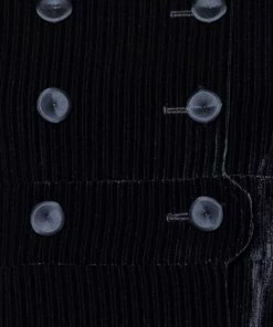 Emporio Armani Navy Blue Corduroy Double Breasted Jacket S For Women -Emporio Armani sale luxury women emporio armani used clothes p490241 006