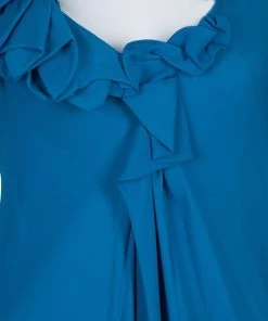 Emporio Armani Blue Chiffon Gown S For Women -Emporio Armani sale luxury women emporio armani used clothes p50078 007