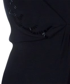 Emporio Armani Black Sequin Cocktail Dress M For Women -Emporio Armani sale luxury women emporio armani used clothes p51343 0006