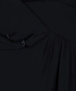 Emporio Armani Black Sequin Cocktail Dress M For Women -Emporio Armani sale luxury women emporio armani used clothes p51343 0007