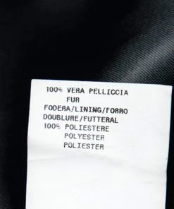 Emporio Armani Black Fur And Feather Trim Hook Front Shrug S For Women -Emporio Armani sale luxury women emporio armani used clothes p525602 002