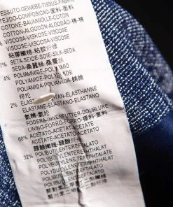 Emporio Armani Navy Blue Textured Cotton Button Front Jacket M For Women -Emporio Armani sale luxury women emporio armani used clothes p527510 003