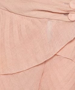 Emporio Armani Pink Plisse Layered Pants M For Women -Emporio Armani sale luxury women emporio armani used clothes p531554 004