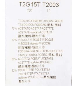 Emporio Armani White Crepe Single Breasted Blazer S For Women -Emporio Armani sale luxury women emporio armani used clothes p533508 006