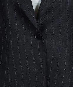 Emporio Armani Grey Striped Pant Suit S For Women -Emporio Armani sale luxury women emporio armani used clothes p53388 009