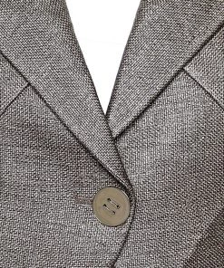 Emporio Armani Brown Synthetic Asymmetric Hem Blazer L For Women -Emporio Armani sale luxury women emporio armani used clothes p542388 005