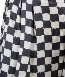 Emporio Armani Black And White Checked Blazer And Pants Set S/M For Women -Emporio Armani sale luxury women emporio armani used clothes p54410 012