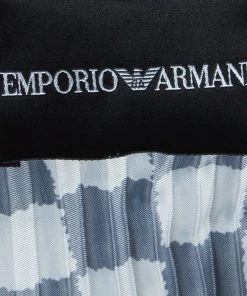 Emporio Armani Black And White Checked Blazer And Pants Set S/M For Women -Emporio Armani sale luxury women emporio armani used clothes p54410 015