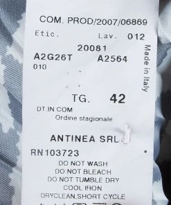 Emporio Armani Black And White Checked Blazer And Pants Set S/M For Women -Emporio Armani sale luxury women emporio armani used clothes p54410 017