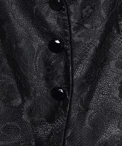 Emporio Armani Black Lace Button Front Blazer M For Women -Emporio Armani sale luxury women emporio armani used clothes p565645 004