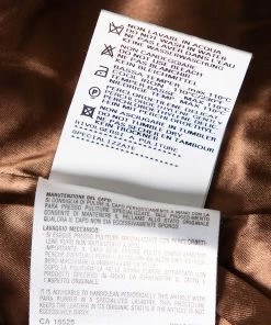 Emporio Armani Brown Checkered Leather Zip Front Jacket M For Women -Emporio Armani sale luxury women emporio armani used clothes p567865 009