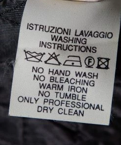 Emporio Armani Black Synthetic Button Front Jacket S For Women -Emporio Armani sale luxury women emporio armani used clothes p567875 009