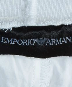 Emporio Armani Off-White Floral Laser Cut Overlay Gathered Skirt L For Women -Emporio Armani sale luxury women emporio armani used clothes p57667 0009