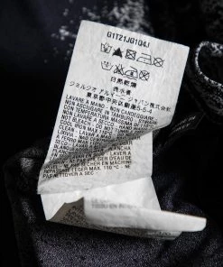 Emporio Armani Blue Cotton Half Printed Short Sleeve T-Shirt S For Women -Emporio Armani sale luxury women emporio armani used clothes p584666 003