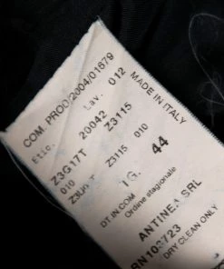 Emporio Armani Black Pinstriped Crepe Single Breasted Suit M For Women -Emporio Armani sale luxury women emporio armani used clothes p588885 007