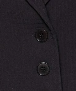 Emporio Armani Black Textured Crepe Padded Shoulder Detail Tailored Suit M For Women -Emporio Armani sale luxury women emporio armani used clothes p588908 008