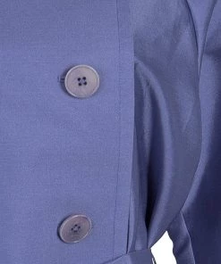 Emporio Armani Lilac Double Breasted Belted Jacket S For Women -Emporio Armani sale luxury women emporio armani used clothes p59094 007