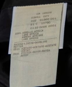 Emporio Armani Vintage Black Leather Knee Length Skirt M For Women -Emporio Armani sale luxury women emporio armani used clothes p592865 009