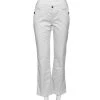 Emporio Armani White Cotton Regular Fit Pants M For Women -Emporio Armani sale luxury women emporio armani used clothes p597019 001