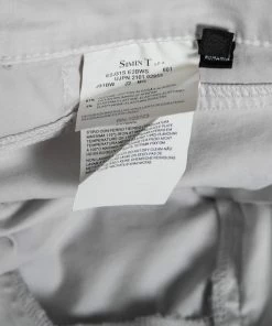 Emporio Armani White Cotton Regular Fit Pants M For Women -Emporio Armani sale luxury women emporio armani used clothes p597019 007