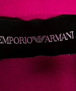 Emporio Armani Purple Silk Button Front Blouse L For Women -Emporio Armani sale luxury women emporio armani used clothes p597037 003