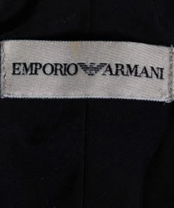 Emporio Armani Black Floral Sequin Embroidered Crepe Corset S For Women -Emporio Armani sale luxury women emporio armani used clothes p597852 001