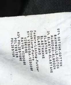 Emporio Armani Black Textured Cotton Zip Front Jacket L For Women -Emporio Armani sale luxury women emporio armani used clothes p597854 004