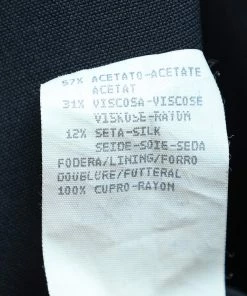 Emporio Armani Black Crepe Button Front Blazer S For Women -Emporio Armani sale luxury women emporio armani used clothes p597953 006