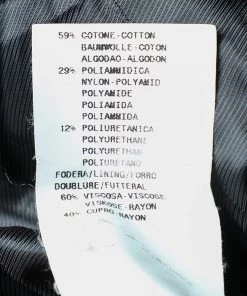 Emporio Armani Black Cotton Blend Belted Trench Coat L For Women -Emporio Armani sale luxury women emporio armani used clothes p601046 006