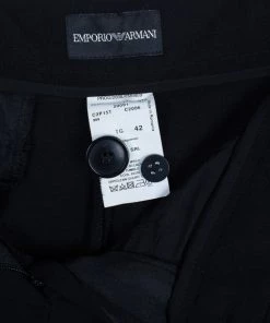 Emporio Armani Black Formal Trousers M For Women -Emporio Armani sale luxury women emporio armani used clothes p6059 010