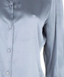 Emporio Armani Grey Silk Shirt L For Women -Emporio Armani sale luxury women emporio armani used clothes p6060 0005
