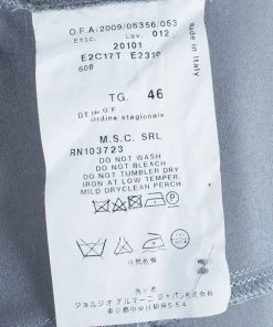 Emporio Armani Grey Silk Shirt L For Women -Emporio Armani sale luxury women emporio armani used clothes p6060 0009