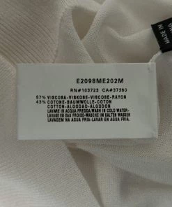 Emporio Armani Off White Knit Sleeveless Top & Button Front Cardigan M For Women -Emporio Armani sale luxury women emporio armani used clothes p606147 001