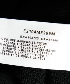 Emporio Armani Black Knit Puff Sleeve Top M For Women -Emporio Armani sale luxury women emporio armani used clothes p606183 004