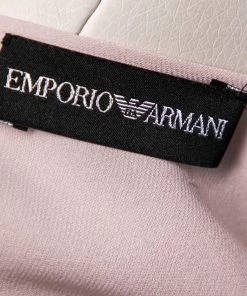 Emporio Armani Powder Pink Crepe Silk Blouse M For Women -Emporio Armani sale luxury women emporio armani used clothes p607993 006