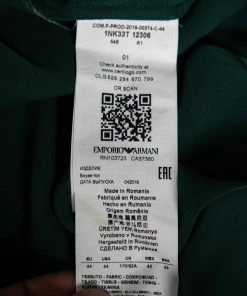 Emporio Armani Green Silk Cap Sleeve Top M For Women -Emporio Armani sale luxury women emporio armani used clothes p608196 003 scaled