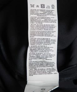 Emporio Armani Blue Crepe Side Pleated Dress M For Women -Emporio Armani sale luxury women emporio armani used clothes p609083 006