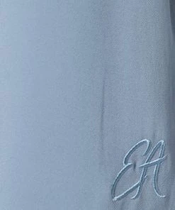 Emporio Armani Blue Crepe Front Bow Tie Blouse L For Women -Emporio Armani sale luxury women emporio armani used clothes p609106 007