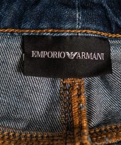 Emporio Armani J15 Navy Blue Denim Girl Fit Jeans L For Women -Emporio Armani sale luxury women emporio armani used clothes p609742 004