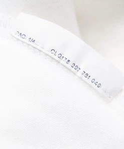 Emporio Armani White Logo Printed Cotton T-Shirt M For Women -Emporio Armani sale luxury women emporio armani used clothes p620363 001