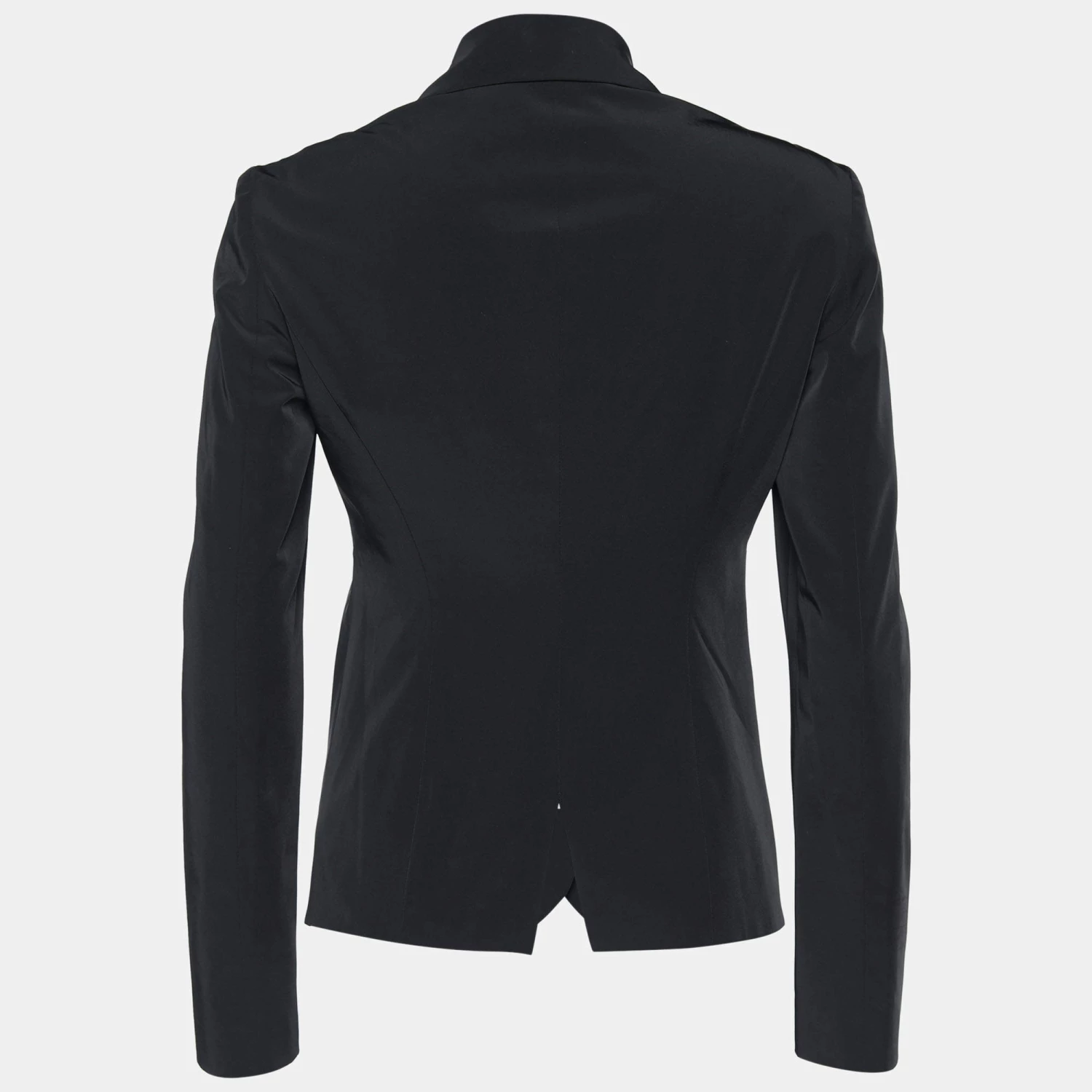 Emporio Armani Black Synthetic Single Breasted Blazer S For Women 4 Emporio Armani Black Synthetic Single Breasted Blazer S For Women - Image 2