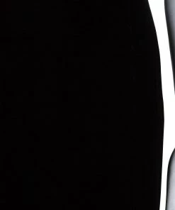 Emporio Armani Dark Brown Cross Back Velvet Maxi Dress S For Women -Emporio Armani sale luxury women emporio armani used clothes p64018 007