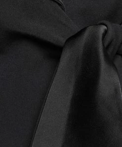 Emporio Armani Black Acetate Side Bow Long Sleeve Blazer S For Women -Emporio Armani sale luxury women emporio armani used clothes p643041 002