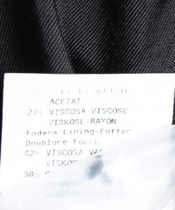 Emporio Armani Black Acetate Side Bow Long Sleeve Blazer S For Women -Emporio Armani sale luxury women emporio armani used clothes p643041 004