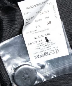 Emporio Armani Black Acetate Side Bow Long Sleeve Blazer S For Women -Emporio Armani sale luxury women emporio armani used clothes p643041 005